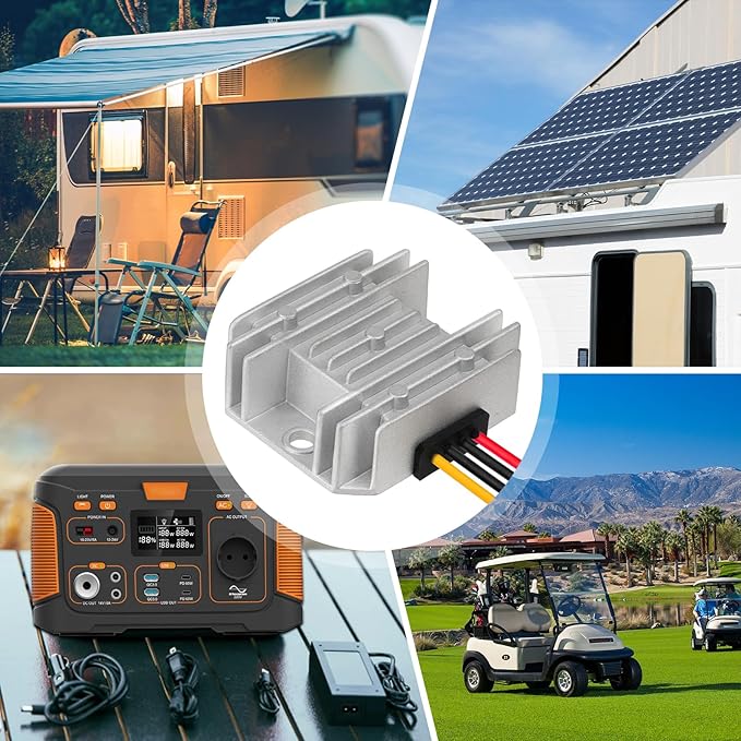 ELFCULB 8V-40V to 12V Voltage Regulator 3A 36W DC Step Down UP Converter for Golf Cart Club Car