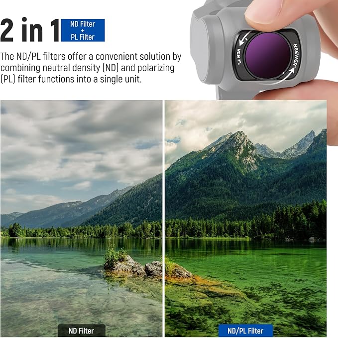 NEEWER Magnetic ND/PL + CPL + UV Filter Set Compatible - Image 3