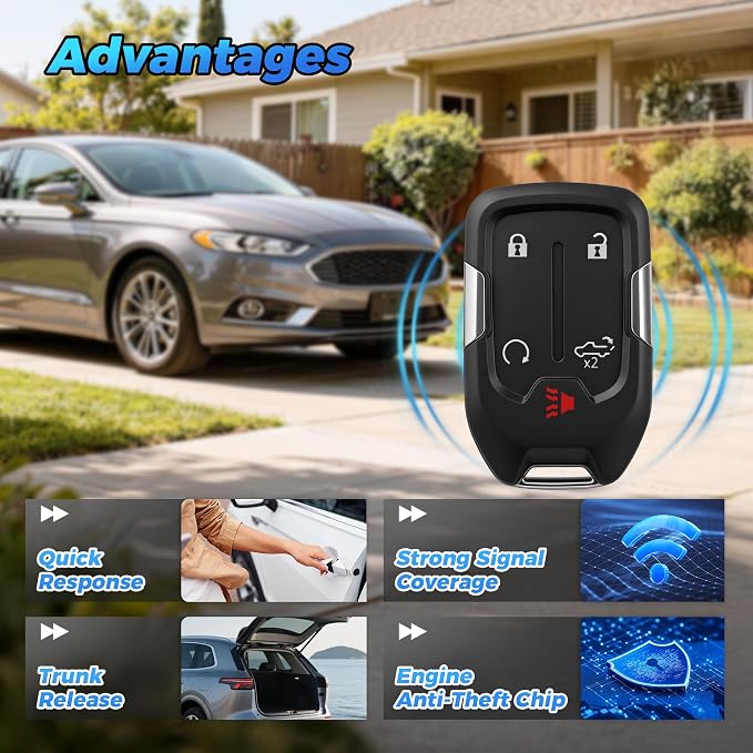 Smart Key Fob 13522904 13522854 433MHz HYQ1ES Keyless Entry Remote Control - Image 7