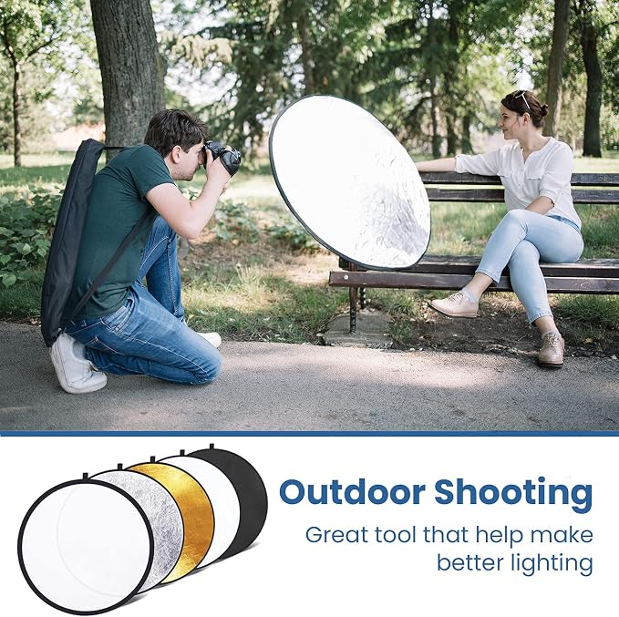 Etekcity 43" 5-in-1 Photography Reflector, Collapsible - Image 5