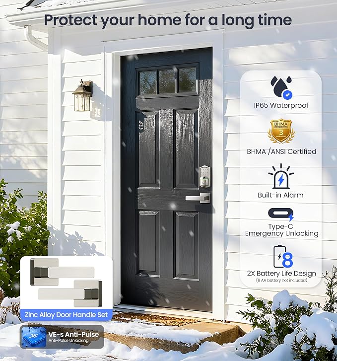 Veise VE027-L Built-in WiFi Smart Lock - Image 8
