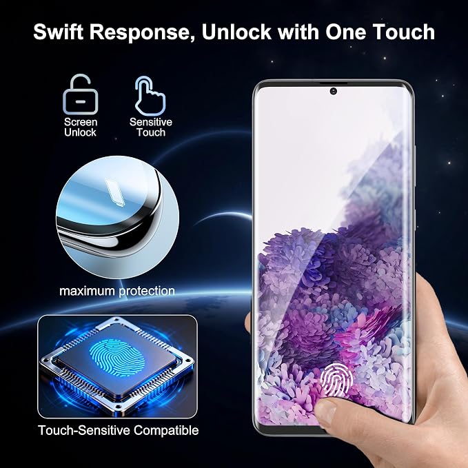 2+2 Pack for Samsung Galaxy S20 Plus Screen Protector and Camera Protectors - Image 2