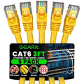 GEARit Cat 6 Patch Cables 3 ft Yellow Cat6 Patch Cables 3ft Yellow/Ethernet by GEARit