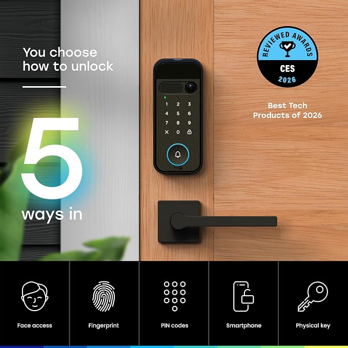 myQ Secure View™ 3-in-1 Smart Lock Deadbolt + myQ Chime + Extra Battery - Image 5