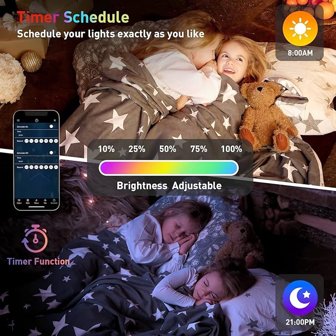 TISOFU Hexagon Lights (8 Pack) LED Wall Panels, RGB Gaming Lights with APP, Smart Modular Panel Hex Tiles Push Glide Expansion Shapes Light