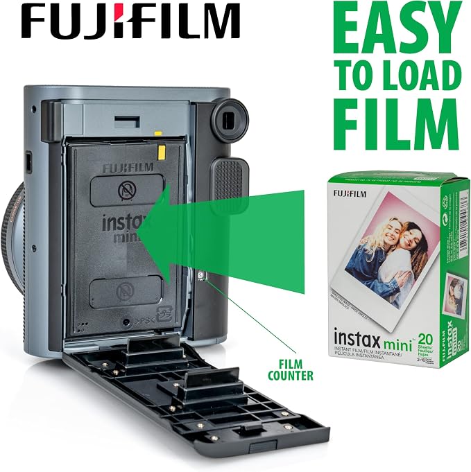 Fujifilm Instax Mini 41 Instant Film Camera Black + 20 Instax Instant Film - Image 6