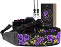 Padwa Lifestyle Purple Rose Camera Strap by PadwaLifestyleCameraStrap
