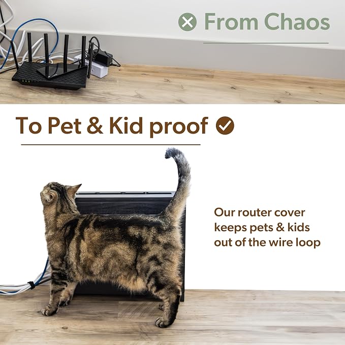Wooden WiFi Router Storage Box - Image 6