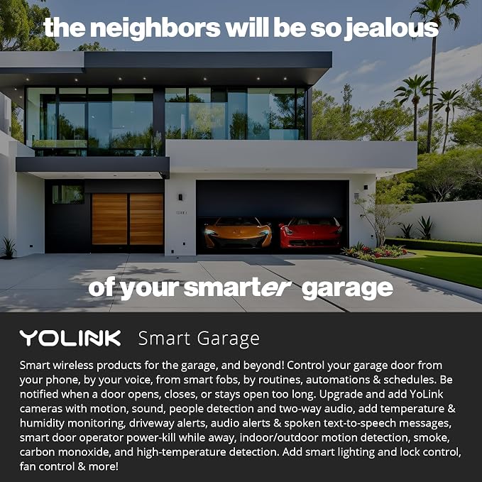 YoLink 1/4 Mile World's Longest Range Smart Wireless Garage Door Opener - Image 6