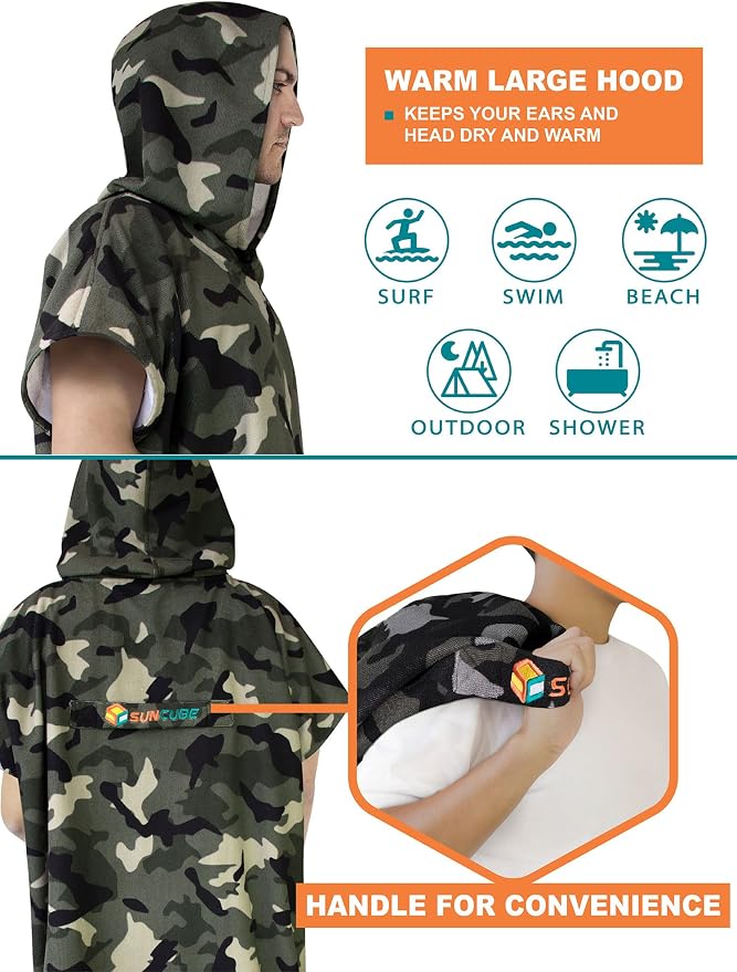 SUN CUBE Surf Poncho Changing Robe - Image 4