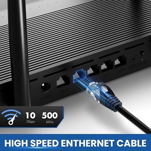Cat 6 Ethernet Cable 100 ft, 10Gbps High Speed Ethernet Cable, Internet Cable - Image 2