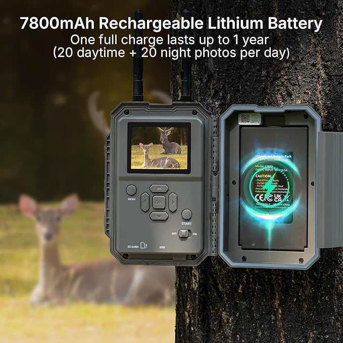 GardePro E6 2.0 Pro WiFi Trail Camera, Dual Antennas, Stable Connection - Image 5