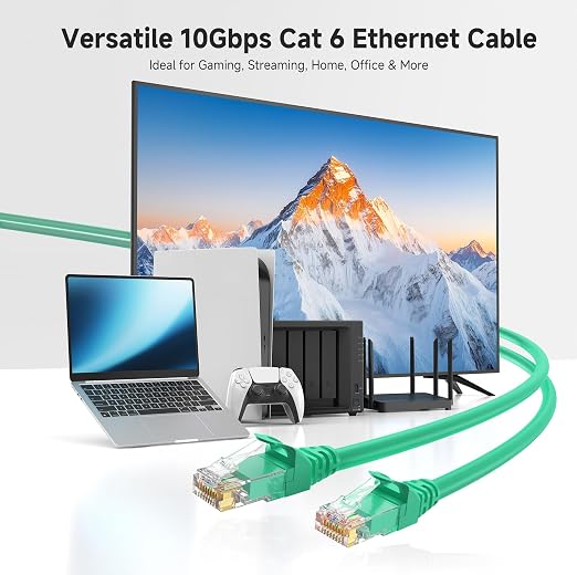 Cable Matters 10Gbps Snagless Cat 6 Ethernet Cable - 6ft - Image 2
