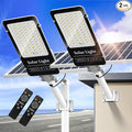 OKPRO 10000W Solar Street Light, Super Bright LED Beads Solar Lights Outdoor Waterproof IP66, Parking Lot Light Commercial Dusk to Dawn,Flood Light with Remote Control for Yard, Driveway(2Pack)