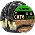 Cat 6 Ethernet Cable 50 ft, Outdoor & Indoor 23AWG 10Gbps High Speed, by CABNEER