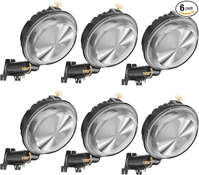AIKVSXER 200W LED Barn Light 30000LM Dusk to Dawn LED Outdoor Area Security Light with Photocell IP66 Waterproof 6500K Daylight for Yard Street Farm Garden Garage 6 Pack