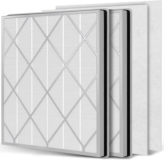 （2 Packs）HE401 Filter Replacement for Shark Air Purifier 4 Compatible with Shark 4 Fan Air Purifier HE400, HE401C, HE401NP, HE402, HE402AMZ, HE4FKPET, HE4FKPETMB, HE4FKPRO, HE402C
