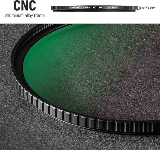 NEEWER 55mm MC UV Protection Filter 24 Layer Multi Resistant Nano Coatings/HD - Image 7
