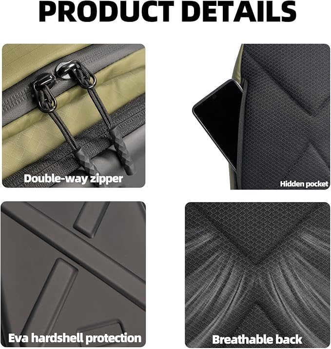 Besnfoto Camera Hardshell Case Crossbody Camera Sling Bag Small Waterproof - Image 5