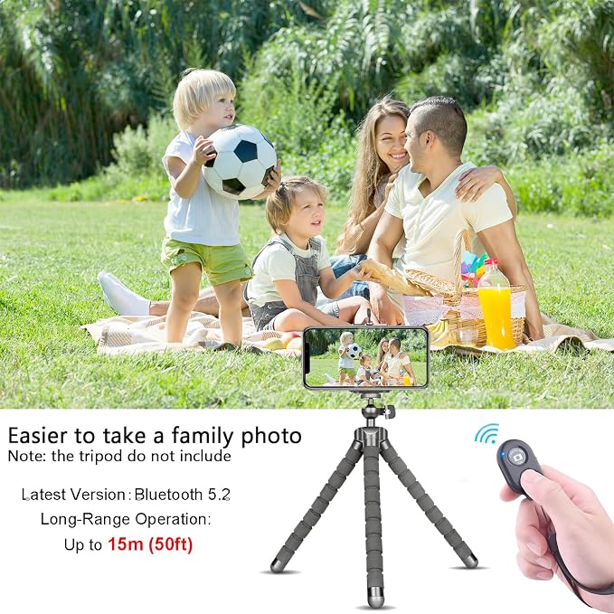 Cellphone Remote Shutter for Smartphones and Tablets, AOQIYUE Wireless Camera - Image 6