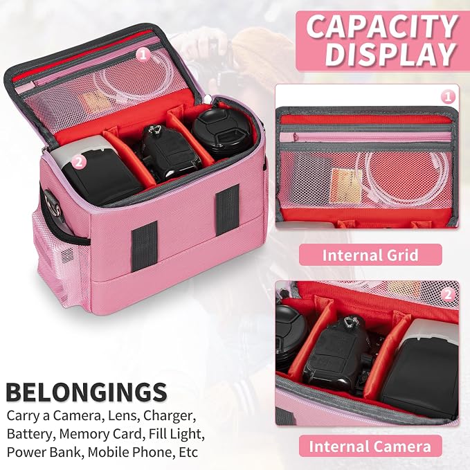 GMAK Camera Bag for Photographers, Anti-shock Camera Shoulder Bags - Image 4