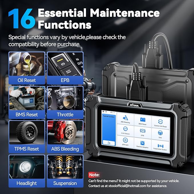 XTOOL D5S OBD2 Scanner - 2026 Code Reader for Cars & Trucks with 16 Resets, Crank Sensor Relearn, Throttle Relearn, EPB, FCA AutoAuth, CAN FD for GM, Engine ABS SRS Transmission Car Diagnostic Tool