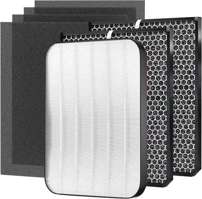 7-Pack Amboseli 3500 Replacement Filters Compatible AD3000/3500 Air Purifi-er, 3000/3500,3000M, 3000Pro Air Purifi-er,1 air filter, 2 Activated Carbn and 4 Extra Carbn Pre-Filters