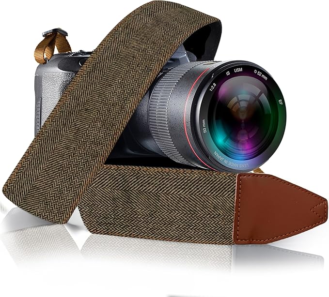 Art Tribute Camera Strap, Vintage Embroidered Neck Shoulder & Crossbody Camera by ArtTribute