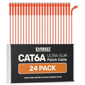 Everest Ultra Slim Cat6a Ethernet Patch Cables 5ft Orange by EverestMediaSolutions