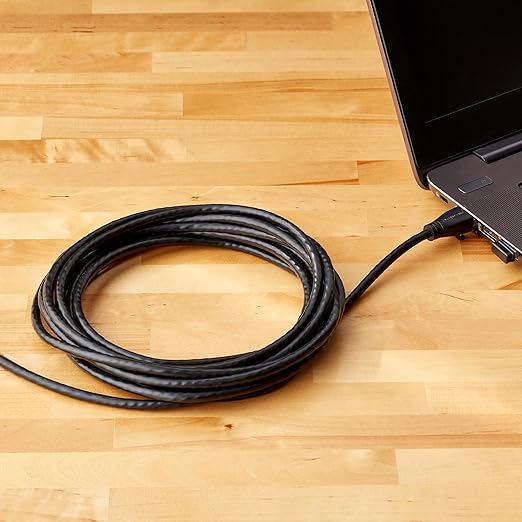 Amazon Basics RJ45 Cat 6 Ethernet Patch Cable, 1Gpbs Transfer Speed, Gold-Plated Connectors, 14 Foot - 10-Pack, Black