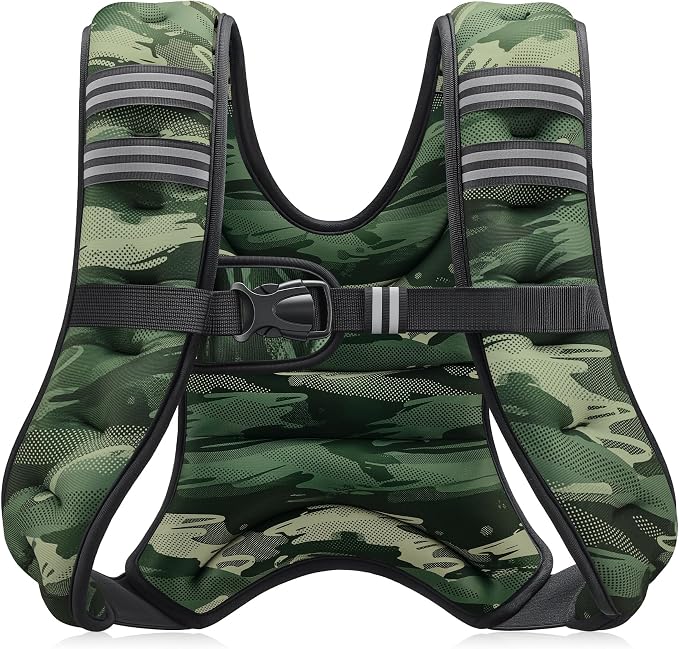 ZELUS Weighted Vest, 6lb/8lb/12lb/16lb/20lb/25lb/30lb Weight Vest by ZELUS