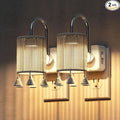 L LOHAS LED Night Lights Plug into Wall, 2 Pack Boho Fabric Cylinder Night Light with Tassel, 0-100LM Dimmable Night Lights, Dusk to Dawn Sensor, Vintage Nightlight for Bedroom, Living Room, Hallway