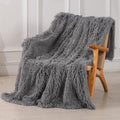 Tuddrom Decorative Extra Soft Faux Fur Throw Blanket 50"x60", Solid Lightweight by Tuddrom
