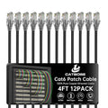 4 Feet Cat6 Patch Cables, Solid Pure Copper Patch Cord, Cat 6 Ethernet Cable by CatBose