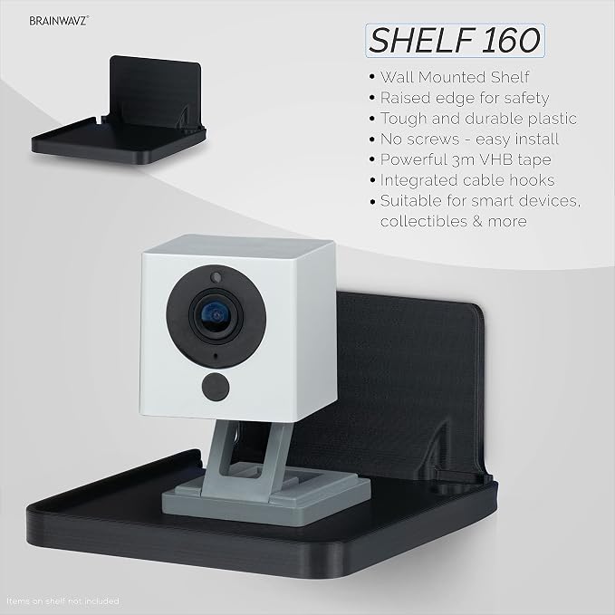 BRAINWAVZ Drill Free Wall Mount Shelf - Image 4