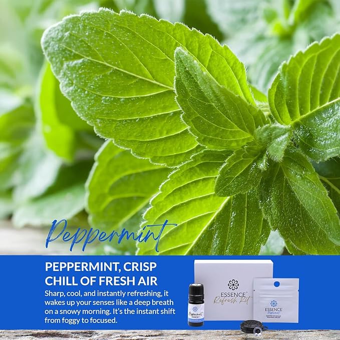 Essence Wearable Aromatherapy Nasal Diffuser – Peppermint Essential Oil Nose - Image 3