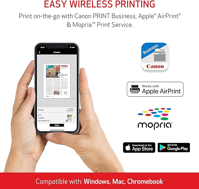Canon imageCLASS MF753Cdw - Wireless Duplex Color Laser Printer, All-In-One with Scanner, Copier, Fax, Auto Document Feeder, Mobile Ready, 3 Year Limited Warranty, 35 PPM, White