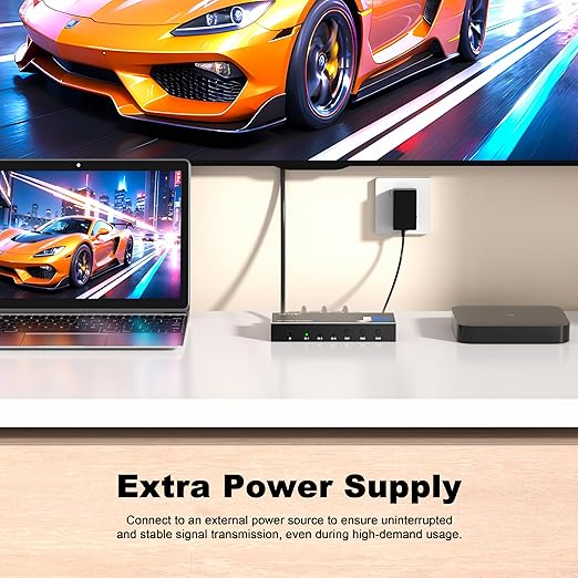 HDMI Switch 3 in 1 Out 4K@60Hz, 3Ports HDMI Switcher Splitter Selector with Remote, Support HDCP 2.2 HDR 10+ Dolby Vision/Atmos 18Gbps CEC for Apple TV Game PC PS4 5 Pro Xbox Roku