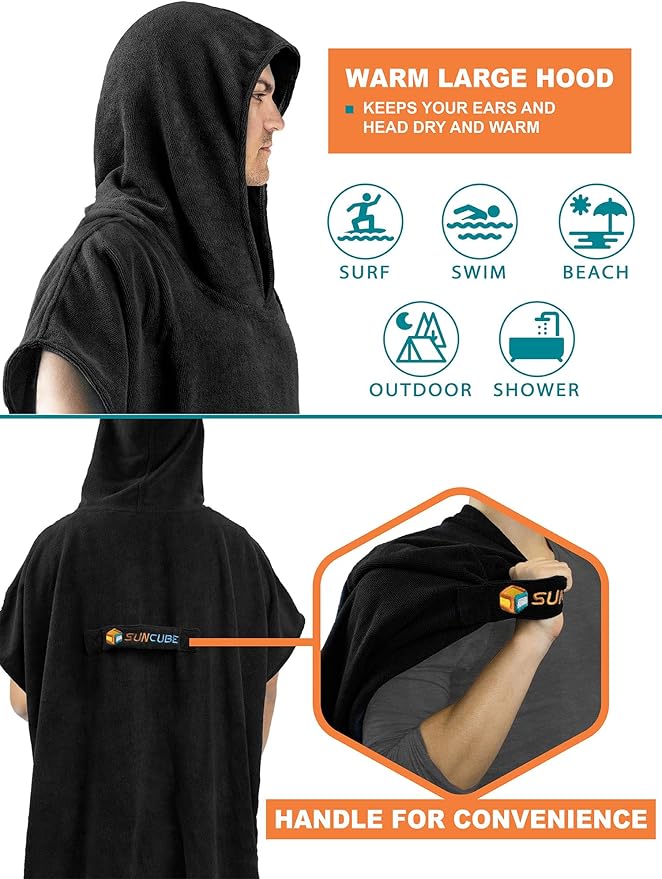 SUN CUBE Surf Poncho Changing Robe - Image 4