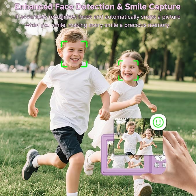 Digital Camera, 56MP 2.7K Dual-Screen Selfie Camera - Image 4