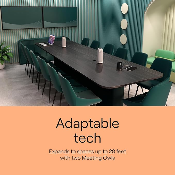 Meeting Owl 3 Premium Pack: 360-Degree, 1080p HD Smart Video Conference Camera, Microphone, and Speaker (Automatic Speaker Focus & Smart Zooming and Noise Equalizing)