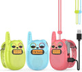 Qniglo Walkie Talkies for Kids Rechargeable 3 Pack, Spy Toys for 4 5 6 7 8 12 Year Old Girls Boys, Kids Walkie Talkies with FM for Outdoor Camping, Christmas Birthday Gifts for Kid Toddler Age 3-12