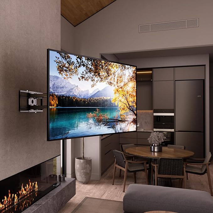 Mount-It! The Beast Full Motion TV Wall Mount for Extra Large 85, 90, 98, 100, 110" TVs with 39 Inch Long Reach Extension Arms - 275 Lbs Capacity Heavy Duty Dual Arm TV Mount