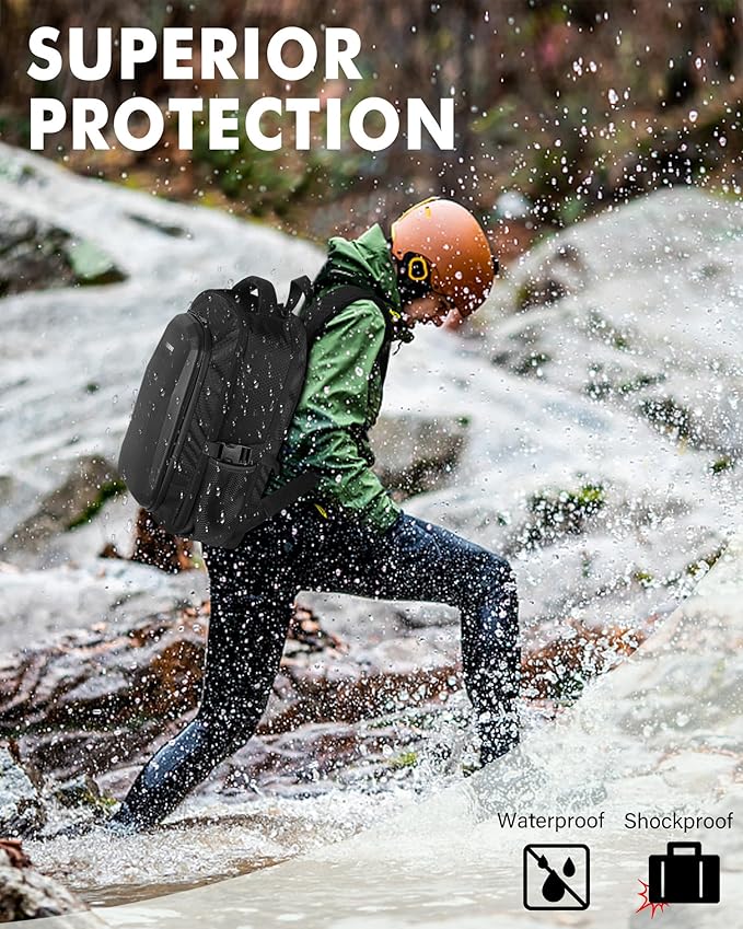 PEKREWS Mini 4 Pro Case, Mini 3/4 Pro Waterproof Hard Carrying Case, Large - Image 5