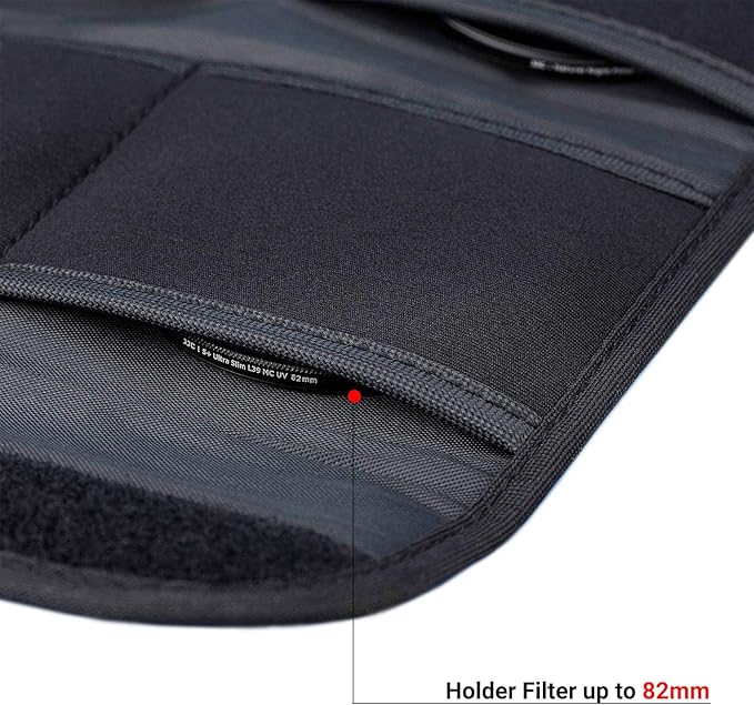 JJC 4 Pockets Lens Filter Case for Filter Up to 82mm, Foldout Filter Pouch - Image 2