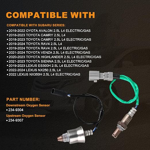234-9307 234-9304 Upstream Downstream Oxygen O2 Sensor Compatible - Image 2