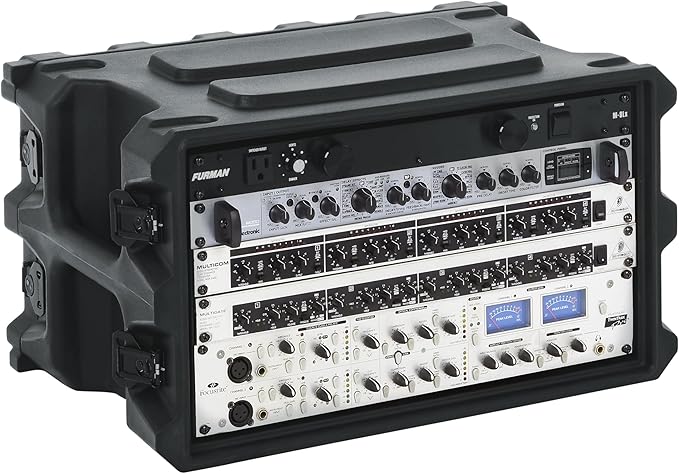 Gator Cases Pro Series Rotationally Molded 6U Rack Case with Shallow 13" Depth, Made in USA (G-PRO-6U-13)