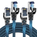 Cat8 Ethernet Cable 10 ft 2 Pack, High Speed 40Gbps 2000MHz, Compatible by CABNEER