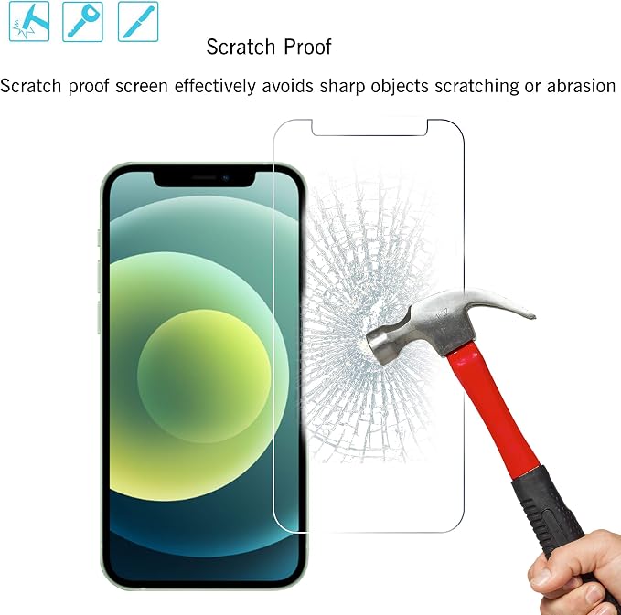 Ailun 2 Pack Screen Protector for iPhone 12 Mini - Image 5