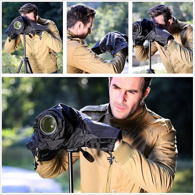 DSLR Mirrorless Camera Rain Cover Coat Sleeve Dust Proof - Image 6